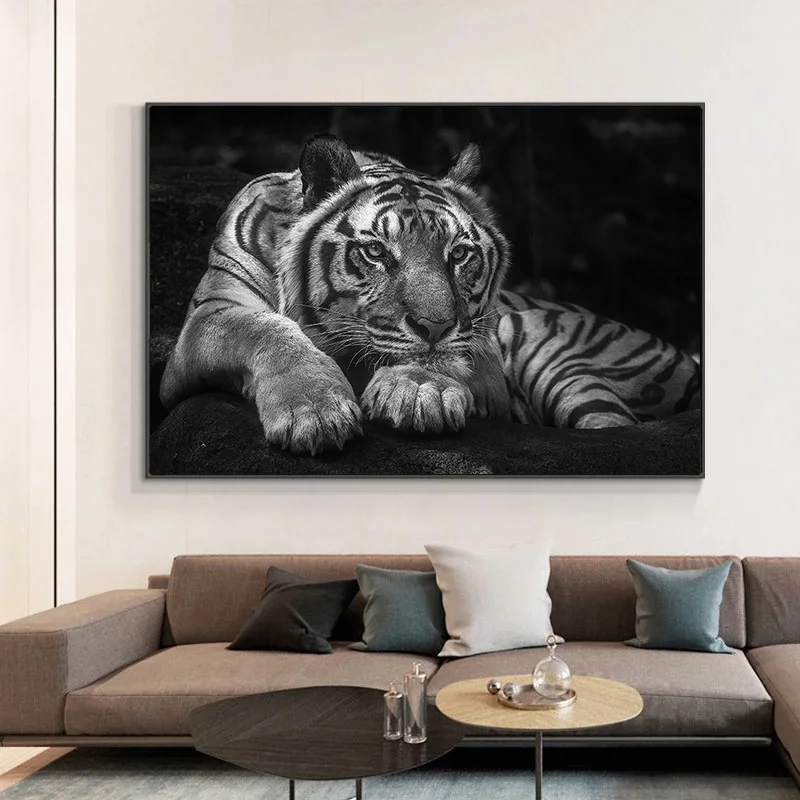 

Wild Tiger Animal Canvas Paintings On The Wall Poster and Prints Large Size Wall Art Decorative Picture For Living Room Cuadros