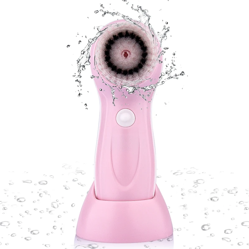 

Mini portable waterproof 3 in 1 sonic facial exfoliating face cleansing spin brush electric cleanser face brush