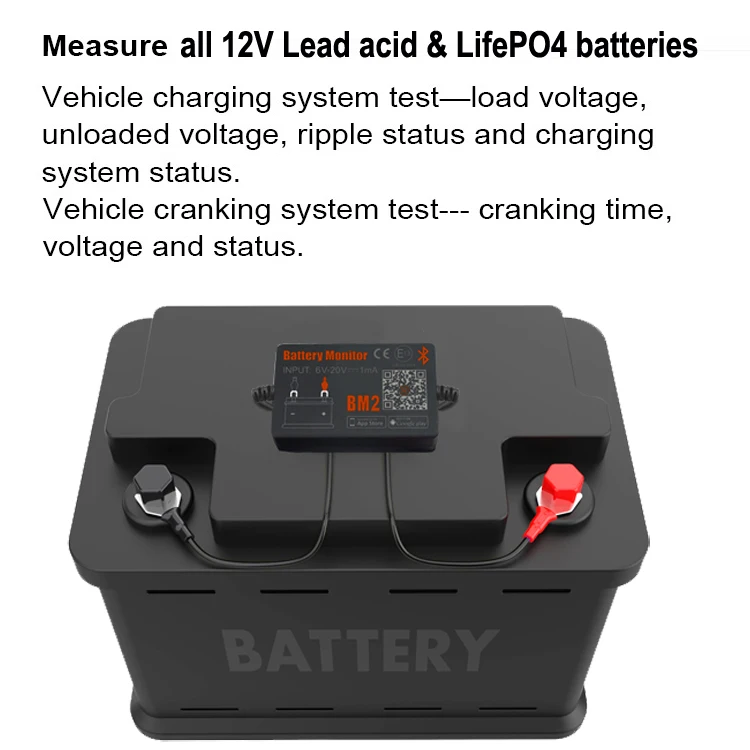 bluetooth lithium battery monitor