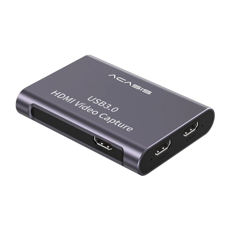 

ACASIS Dual-Channel HD Video Capture Card 4K/60Hz 1080P/60Hz for iPad/Switch/PS5/Live Streaming/Game/Camera/Meeting