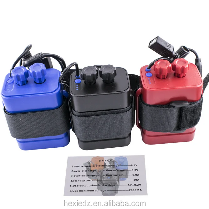 Waterproof 2x18650/26650 Battery Holder Pack Storage Case Box With Dc