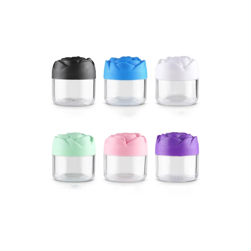 

20g 20ml small cream beauty flower lid plastic sample jars wholesale