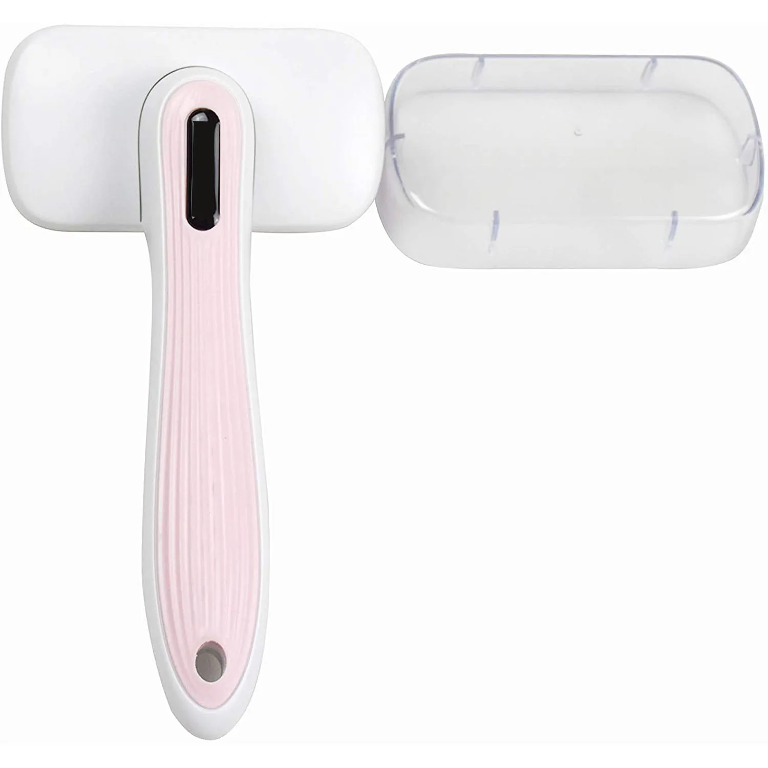 

Pets grooming pet hair removal brush auto-clean dog cat brushes, Blue, pink, grey