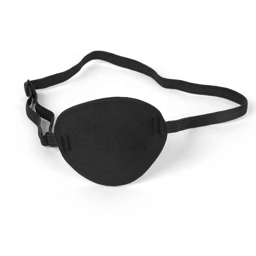 

FY Pirate Eye Patch Pirate Costume Accessory Concave Eye Patch Groove Single Eye Mask For Halloween Party, Black zinc alloy golden white