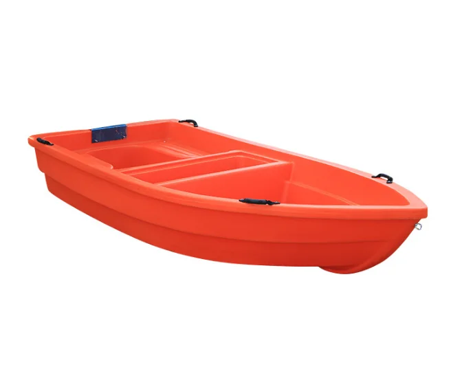 

Double PE ocean fishing boat with accessories rod with live well rear cabin plastic for one or two person cheapest boat, Blue orange
