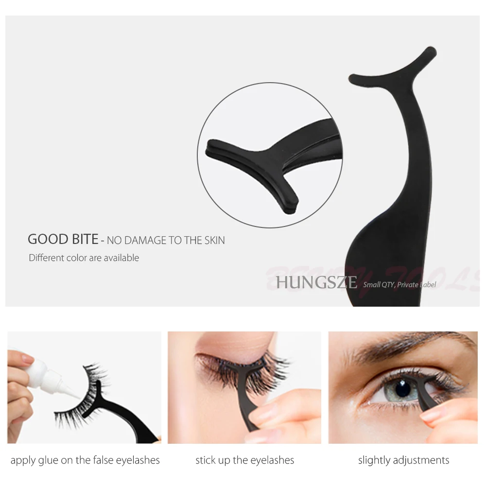 
Curved Eyelash Applicator Packaging Custom Eyelash Applicator Tweezers 