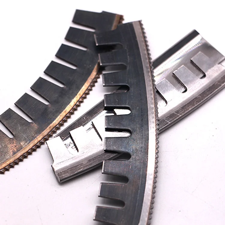 Notched And Curved 1.42mm Steel Rotary Cutting Rule Die Cutting Blade