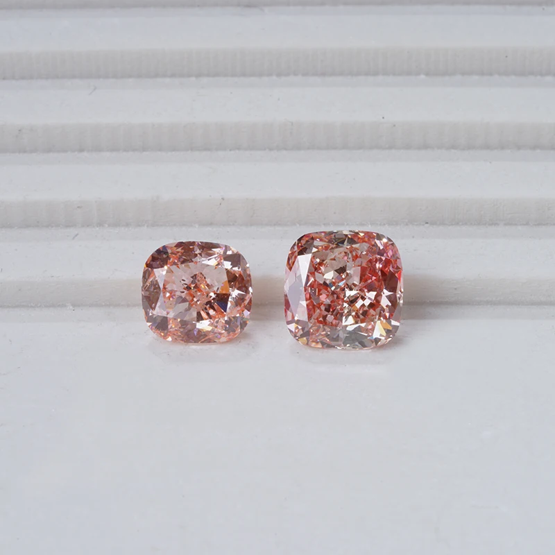 

Cushion Cut Pink Color HPHT Lab Grown Loose Diamond lab created diamond