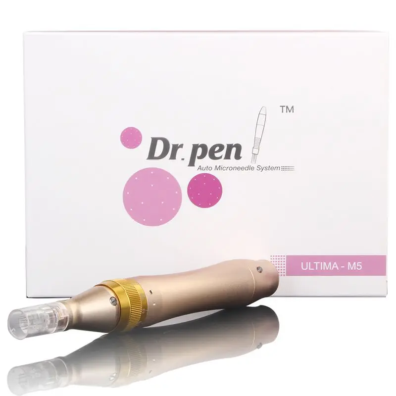 

FREE SHIPPING Gold Metal derma pen Dr .pen M5-C Auto Skin care Electric Derma Stamp Therapy Pen Anti Aging