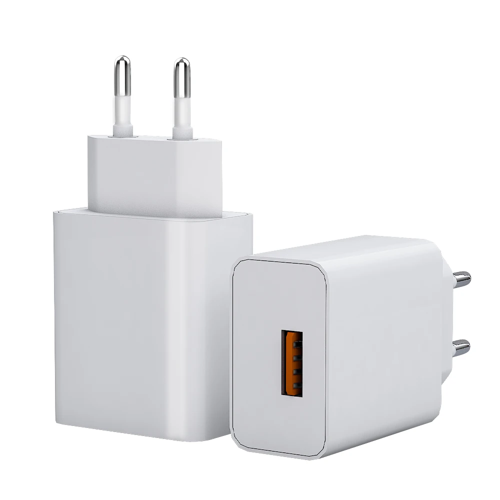 

10w Usb Charger EU Plug Cell Phone 5v 2a Usb Wall Charger for Xiaomi for Samsung Fast Charge Mobile Phone, White