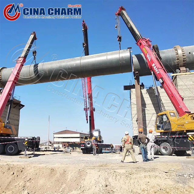 
4.8m cement clinker rotary kiln Cement Lime Making Production Plant 