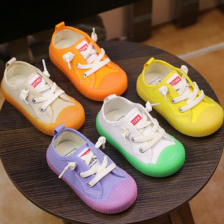 

Ivy60040A 2019 Autumn Child's Candy Color Canvas Shoes Kid Girls Casual Sneakers, 5 colors