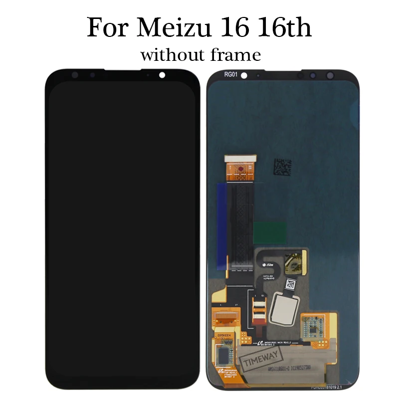 

Timeway hot sale for Meizu 16 16th M882Q lcd touch screen big discount, Black and white