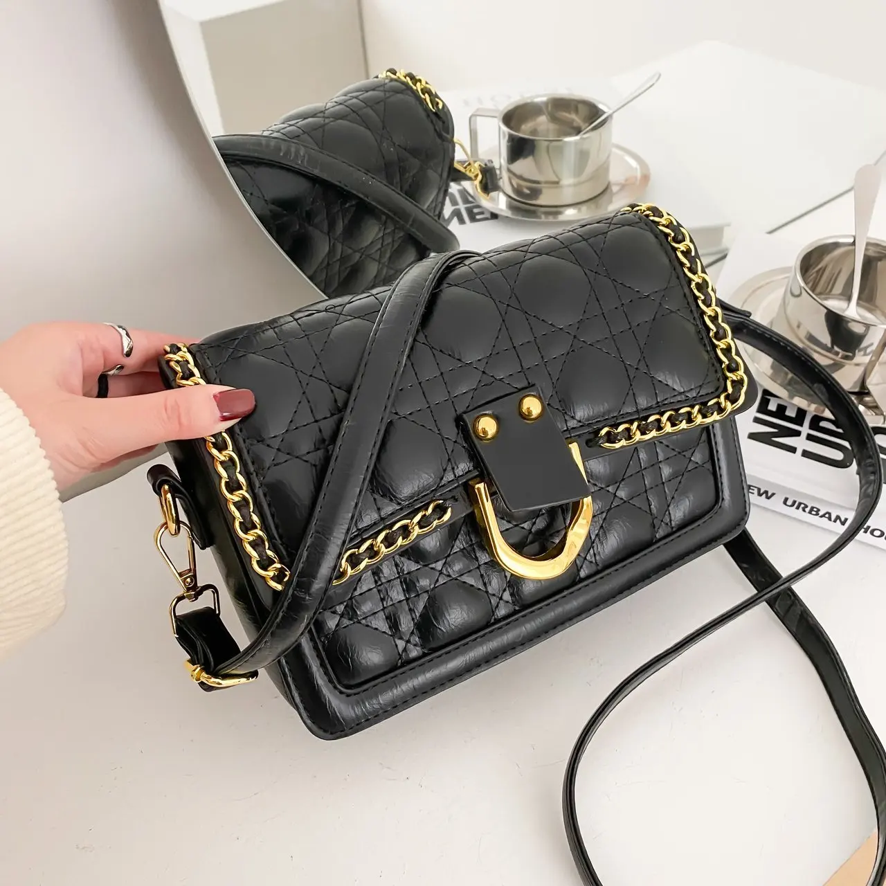 

Wholesale Unique Shoulder Bag Purse 2021 Lady Pu Leather Piece Woman Handbag For Sale, Various colors