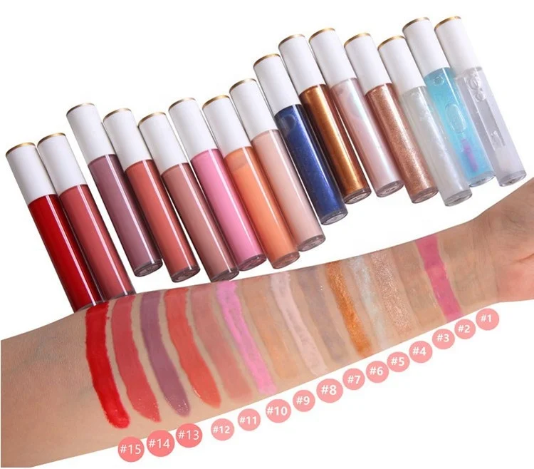 

Custom Brand Logo Beautiful Glitter Lip Gloss Moisturizing Glitter Shiny Lip Glaze