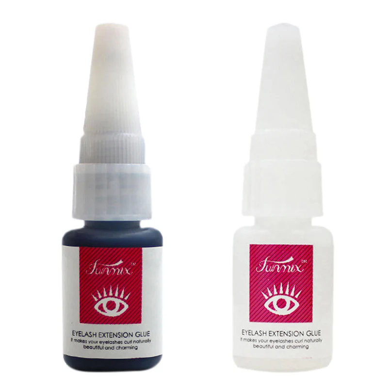 

Wholesale Custom Private Label FUNMIX Non Toxic Transparent Clear Lash Glue Strong Adhesive Individual Eyelash Extension Glue, Black, clear