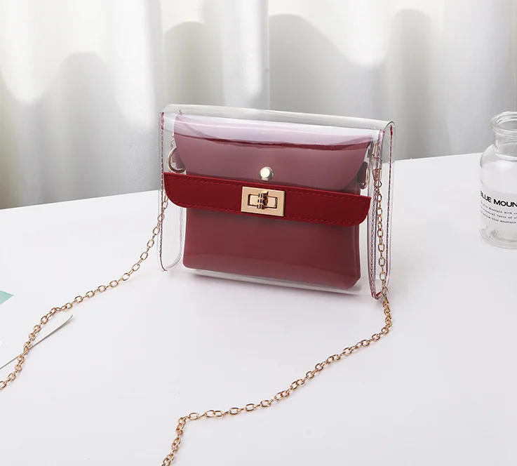 

2 PCS Travel Girls Waterproof Clear Makeup Pouch Neon Pvc Transparent Cosmetic Bag DOM-1142003