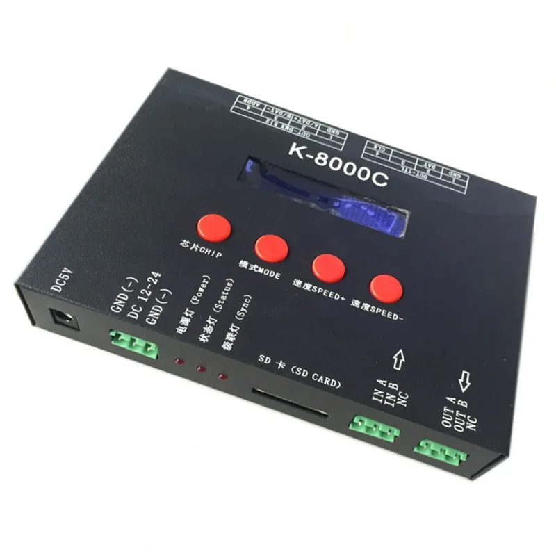 WS2812b WS2811RGB Pixel Led Strip Controller K-8000C Programmable LED Controller