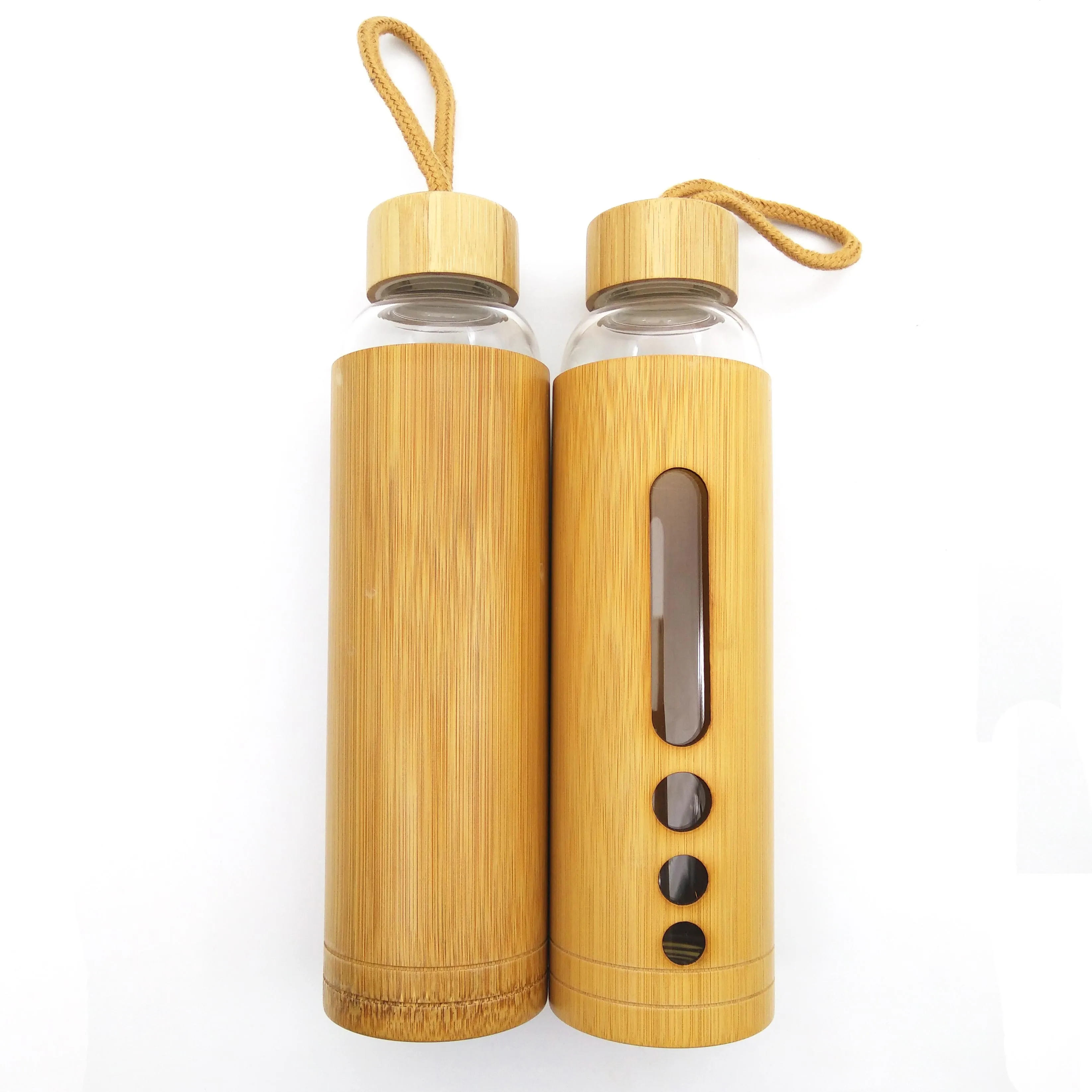 

MIKENDA Hot sales double wall glass water bottle with 304 stainless steel infuser with time maker, Transparent