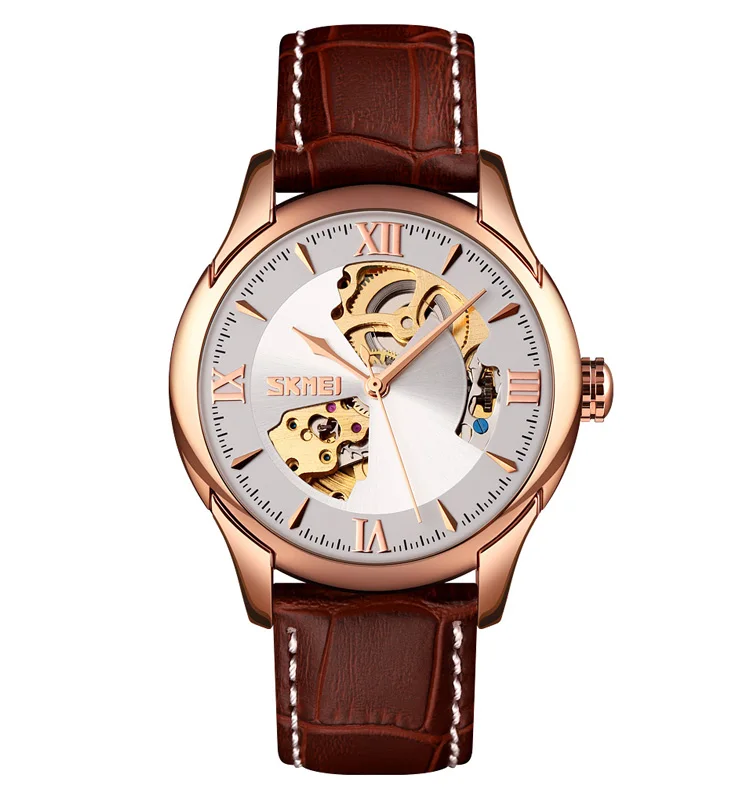 

Skmei 9223 fashion 3atm waterproof luxury mechanical skeleton watches men automatic wrist watches