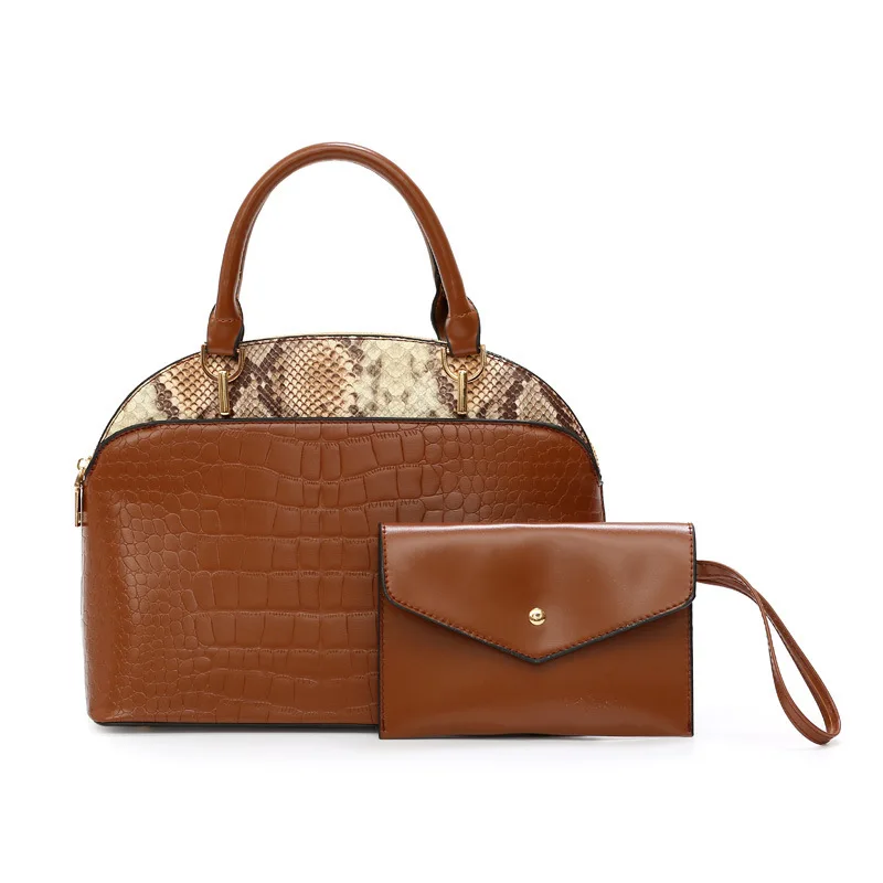 

Women handbags 2020 new bags European and American fashion crocodile pattern shell bag two piece mother daughter bag
