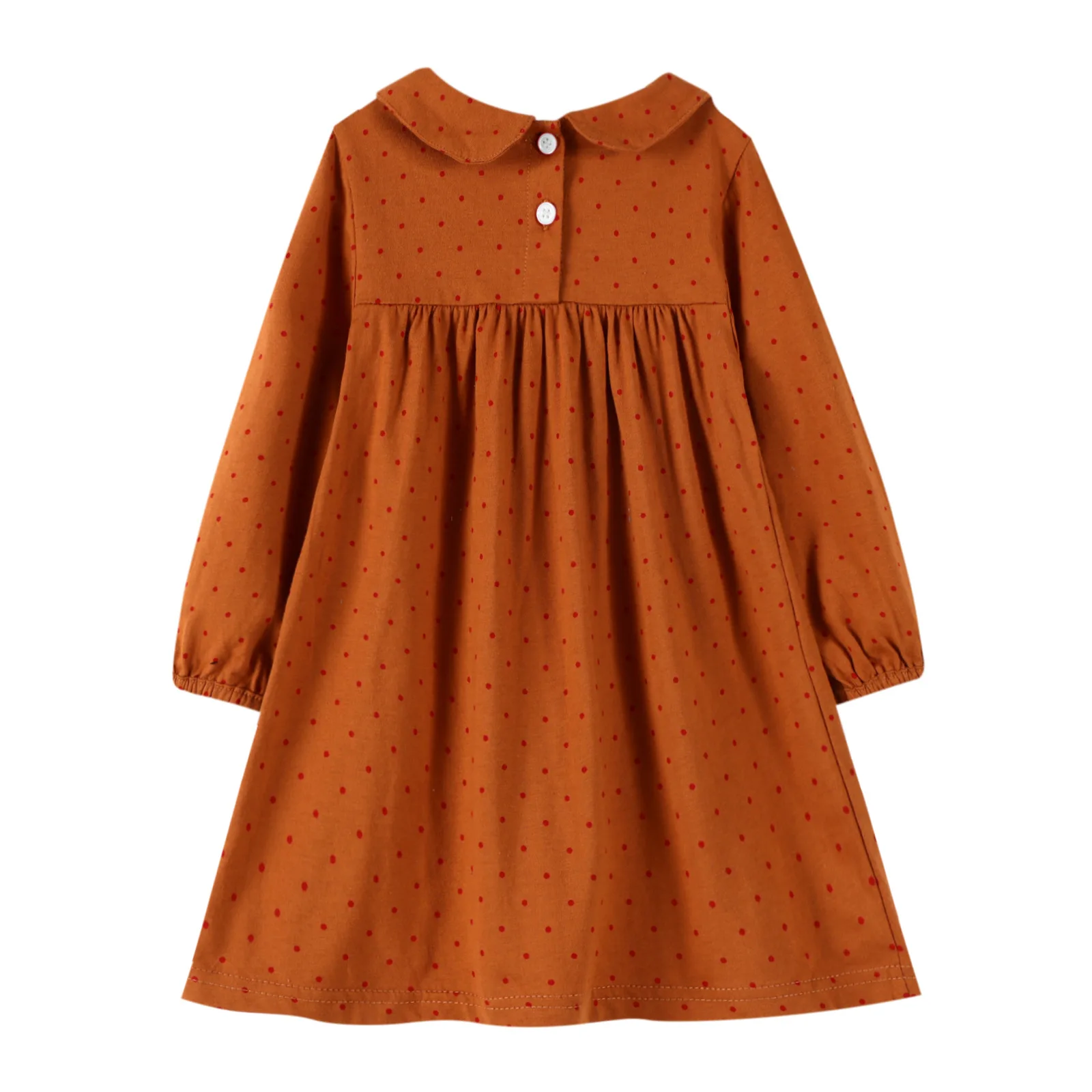 

2020 ins popular autumn girls dot printed dress kids clothes girls ruffle dress