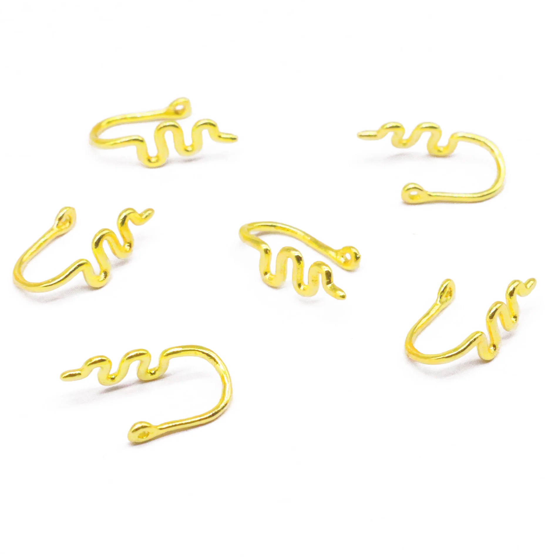 

Jachon hot sale nose cuff non piercing nose ring snake shape non pierced nose clip sexy body jewelry