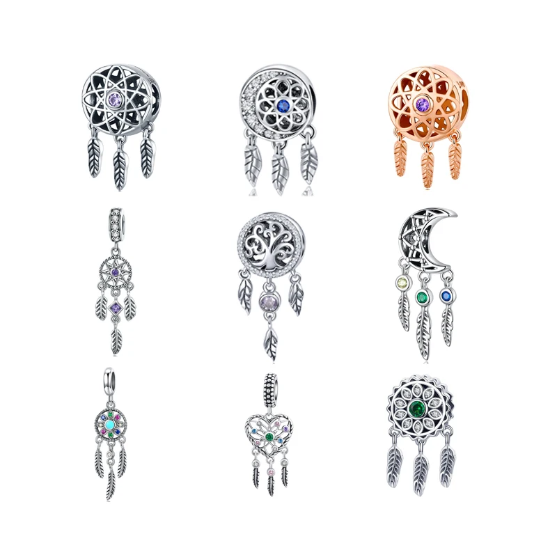 

Colorful Dreamcatcher Charm Wholesale 925 Sterling Silver Charm