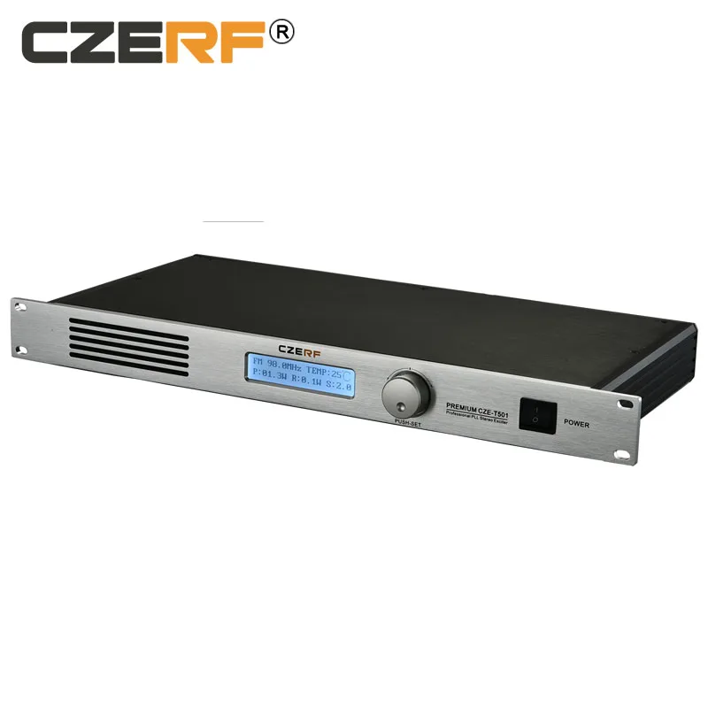 

CZE-T501 50W professional fm transmitter for radio station Stereo wireless Broadcast, Silver