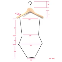 

Newest luxury wood metal swimwear full body bikini hanger