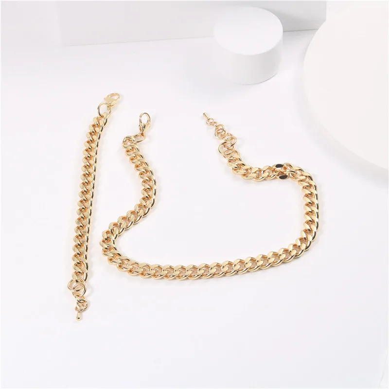 

18K Gold Plated Jewelry Sets Tarnish Free Gold Chain Necklace, Gold color