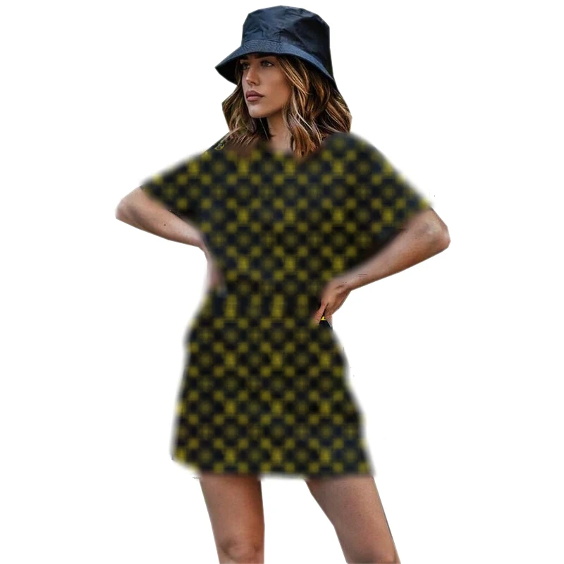 

China clothing manufacturers Luxury Brand Name Women Dresses summer 2021 Women Clothing One Piece Elegant Casual Dresses, Customized color