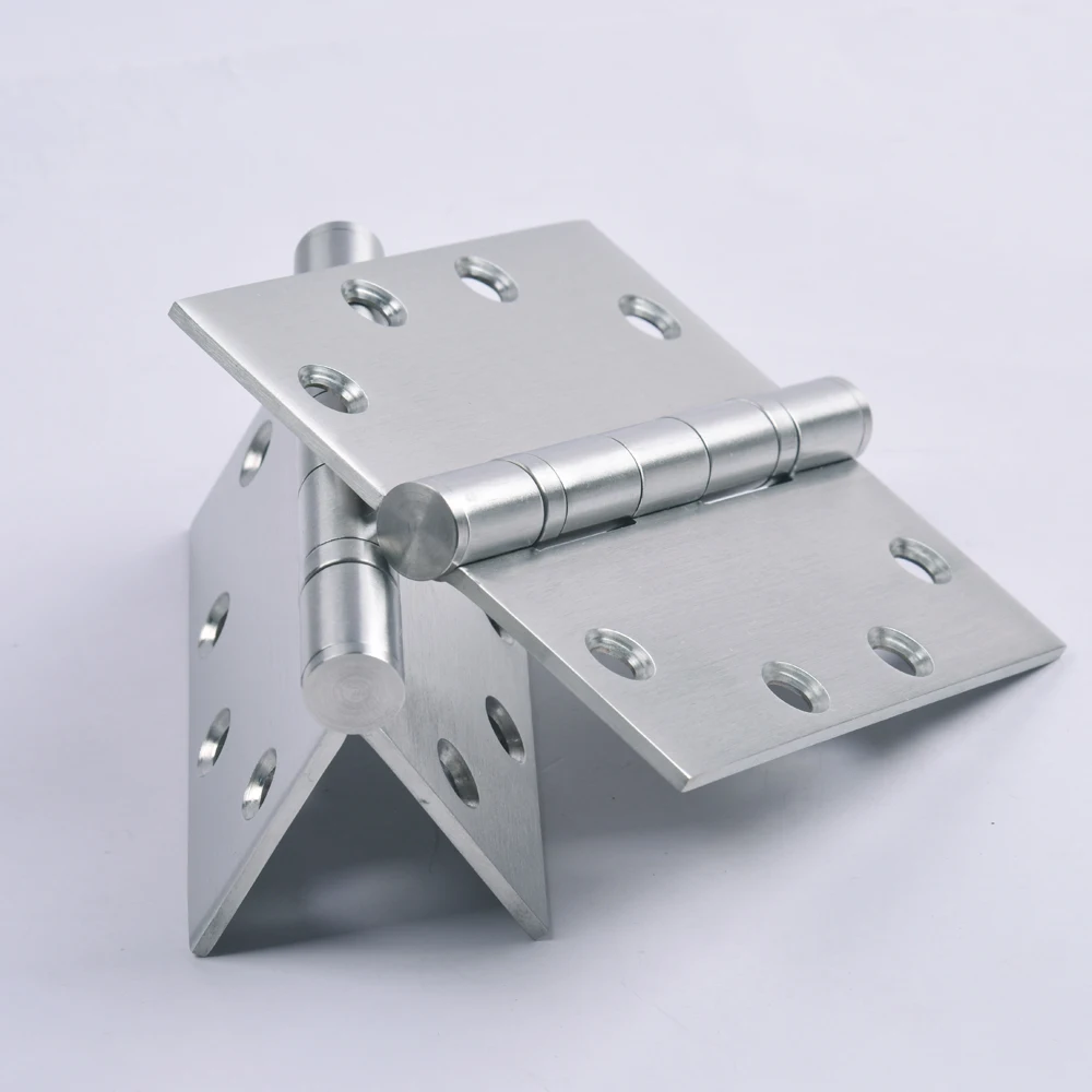 4.5 英寸的重型商用缎面镀铬门合页木门