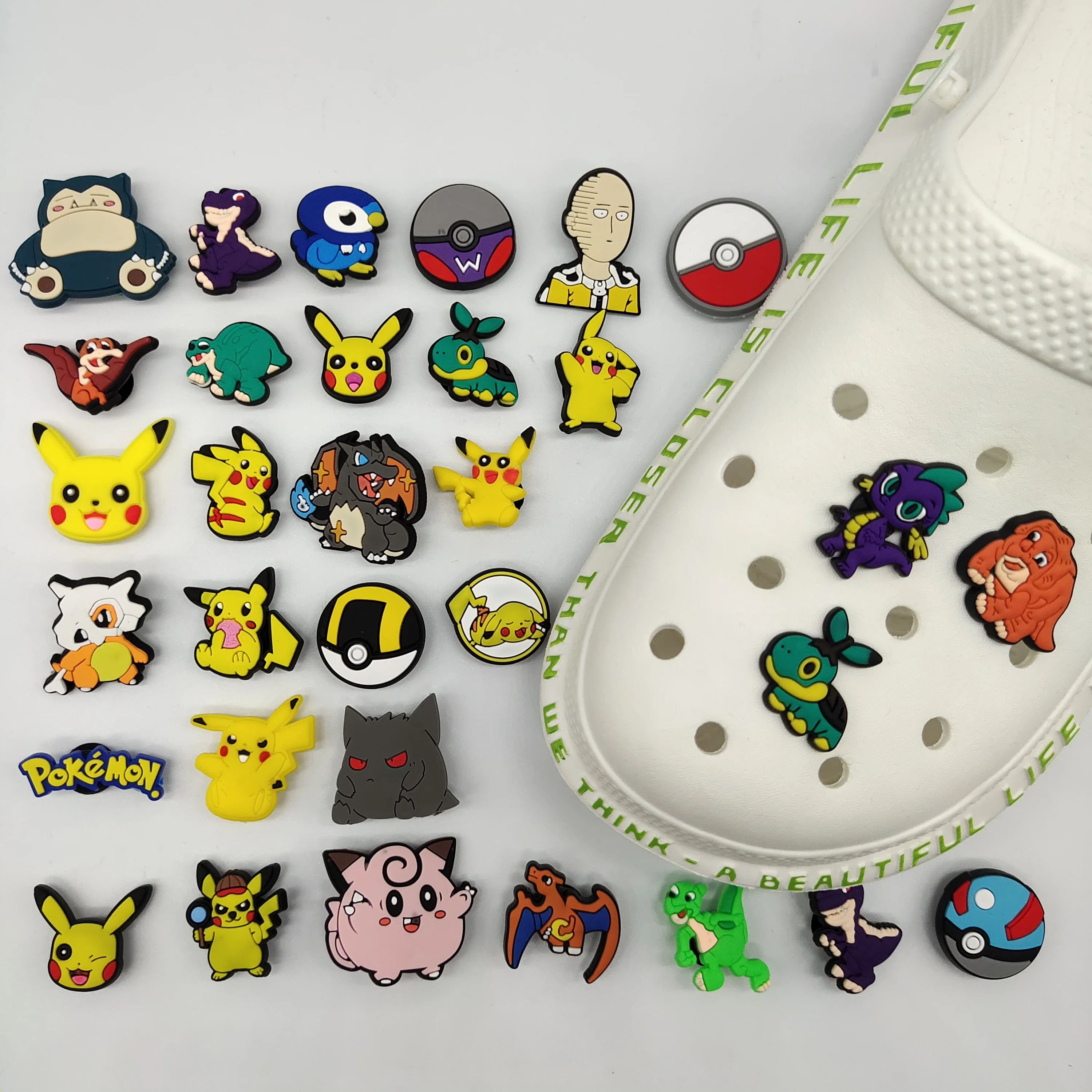 

New design cartoon wholesale custom DIY shoe croc charms pvc soft Shoe decoration As a gift for the child