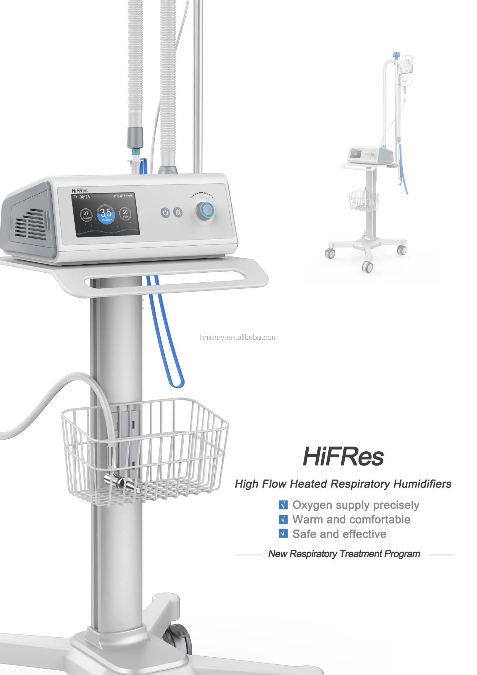 Hf6 High Flow Heated Respiratory Humidifier,Oxygen Therapy With High