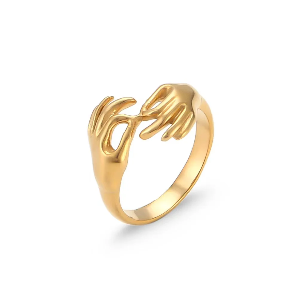 

Fashion 18K Gold Stainless Steel Finger Ring Wholesale