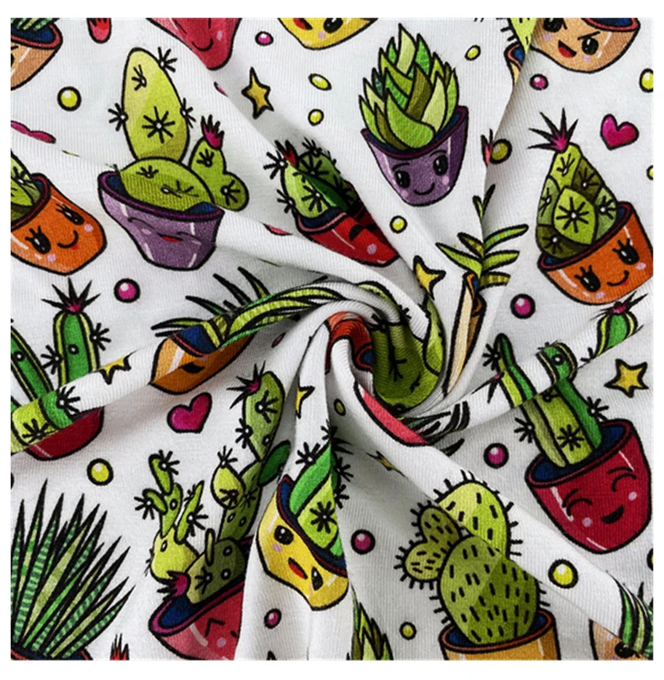 

Shaoxing Shixin Custom print organic lyocell underwear clothes t shirt with spandex bamboo fabric for baby Pajamas wholesale