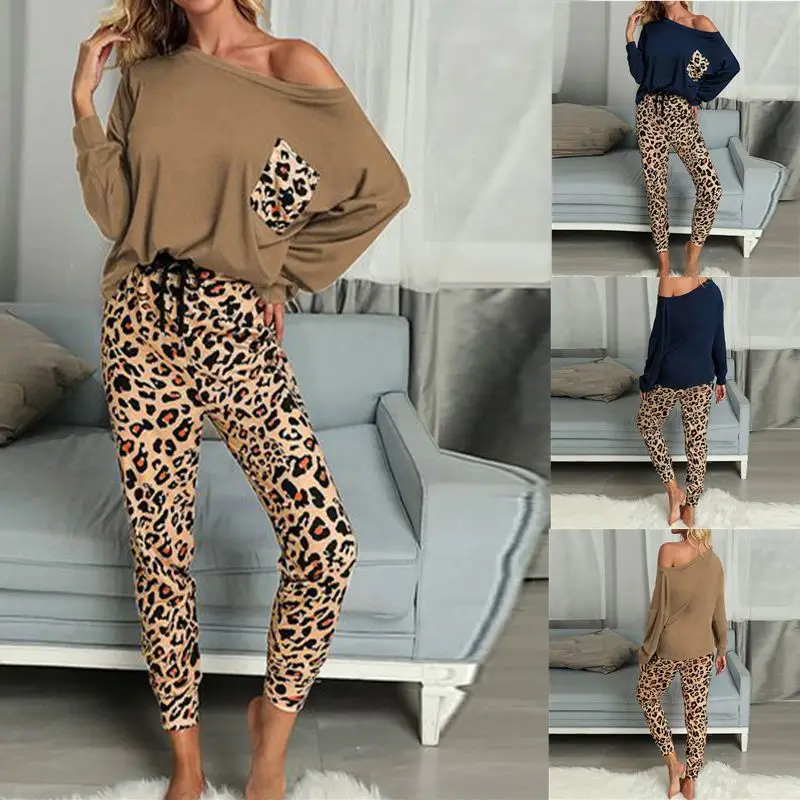 

Women Leopard Print Pajama Sets, Picture