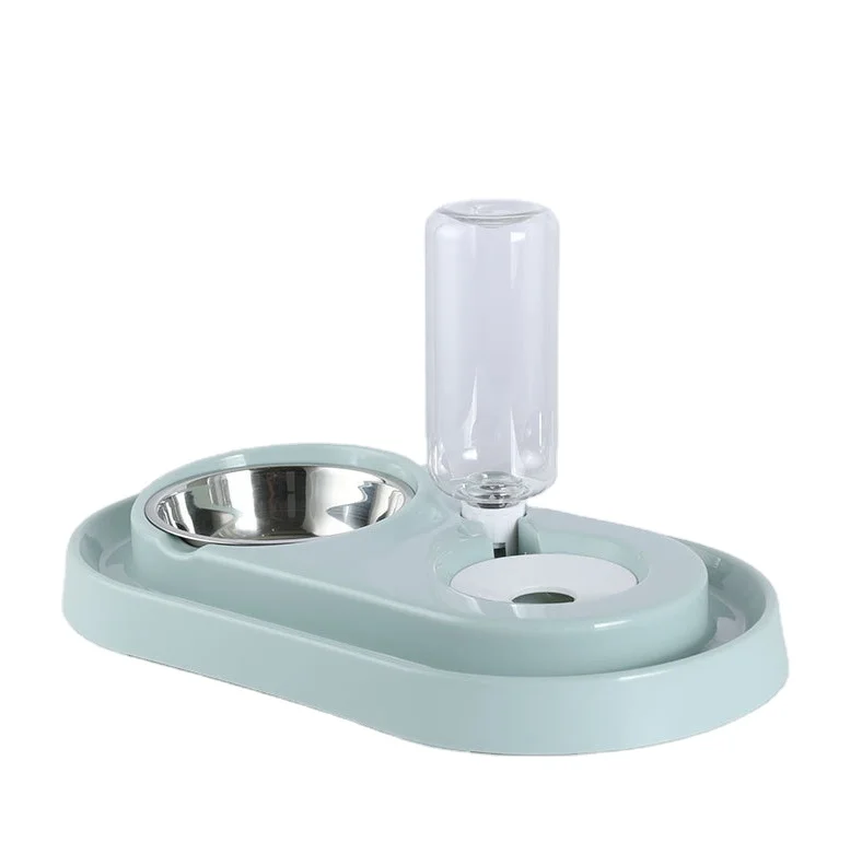 

Wooden pet bowl stand, Pink and blue