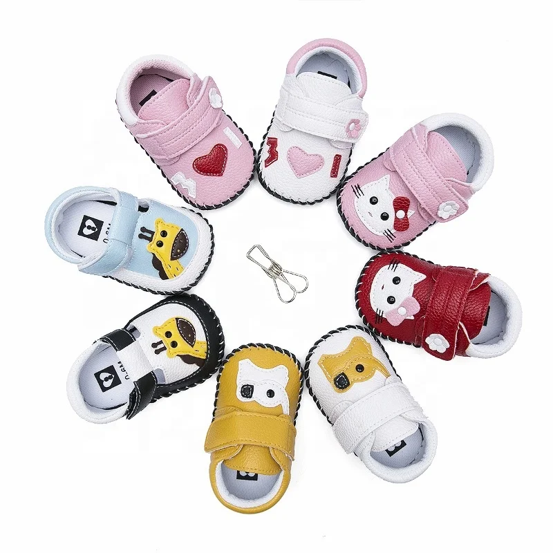 

High quality soft cartoon rubber non-slip baby girls toddler shoes, As pic