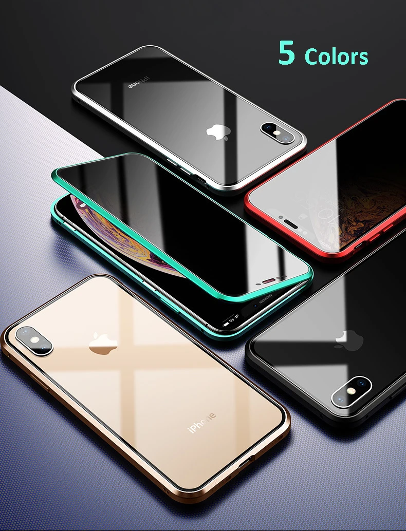 Ultra thin for iphone 11 tempered glass phone case,for iphone 11 plus case covers,mobile phone shell for iphone 11 magnetic case