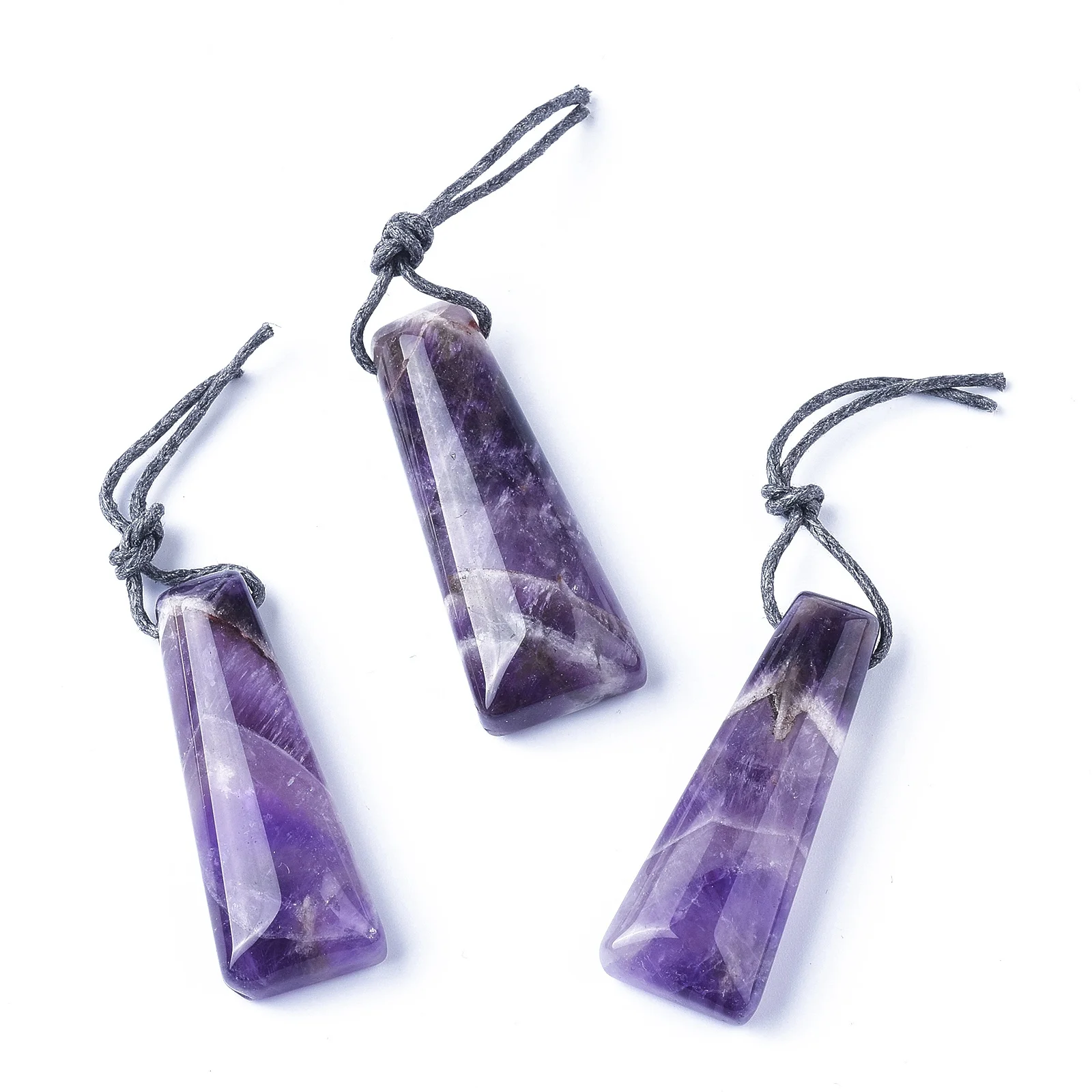 

PandaHall Jewelry Trapezoid Natural Amethyst Pendant