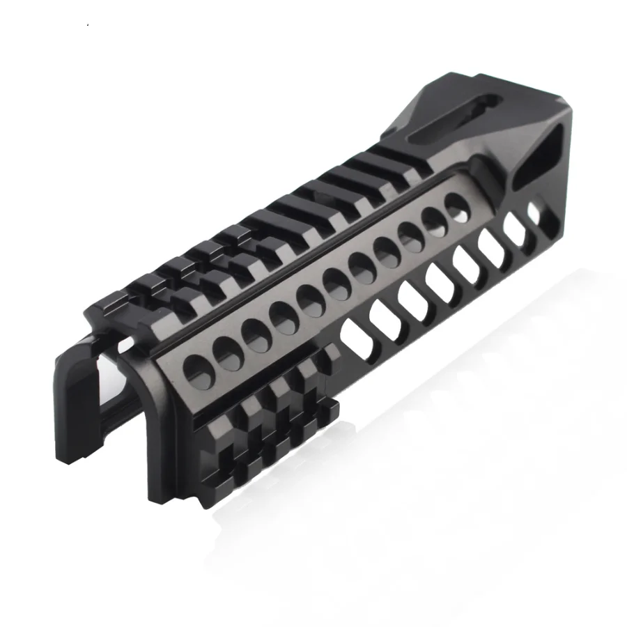 

Fyzlcion 6.5 Inch Tactical Gun Rail System GripExtend Picatinny Rail Handguard Cover for AK47 b10 Rifle Scopes Hunting Shooting, Black