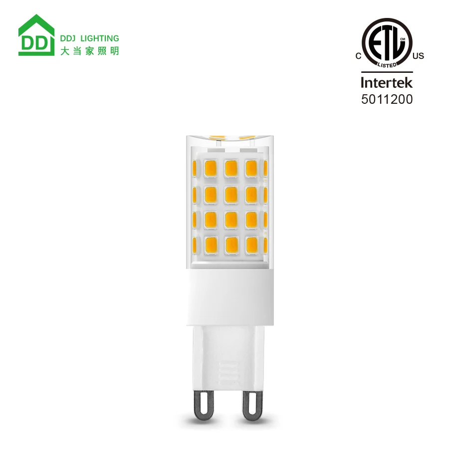 G9 replace 50/60w led bulb perfect dimmable 5W 500 lumens ac 120v/220v 2700k/3000k/4500k/6500k G9 LED light bulb