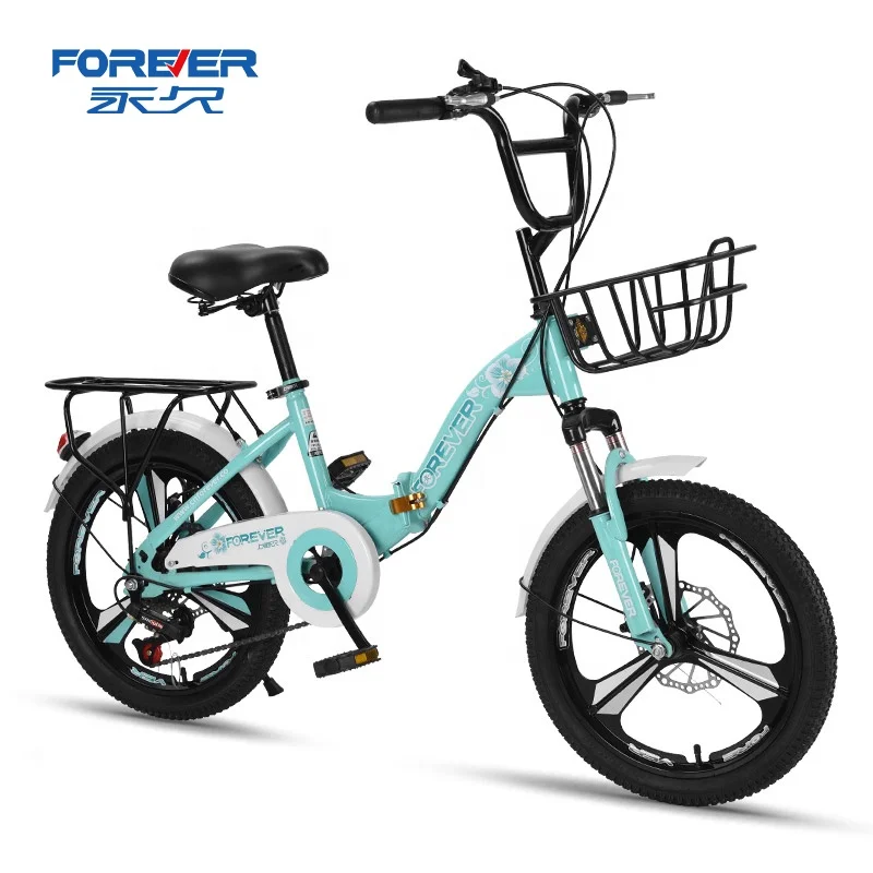 

FOREVER factory discount price 20 inch Variable speed bring basket foldable bicycle for student or lady or children