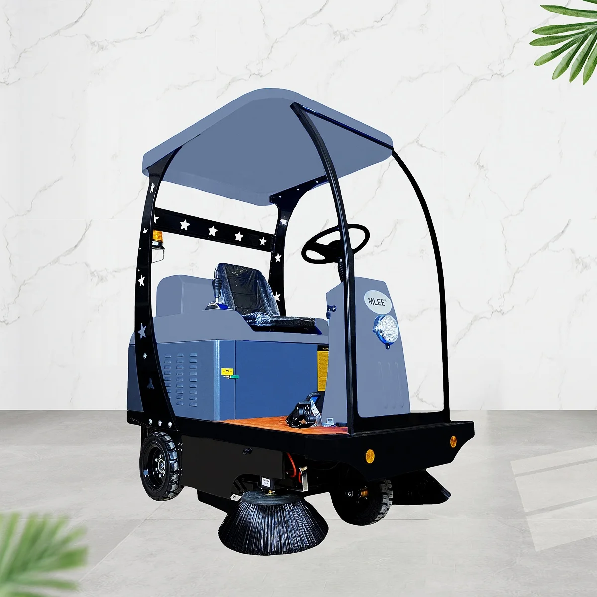 

MLEE1480 Outdoor Indoor Driving Floor Cleaning Battery Operated Street Floor Sweeper Scrubber