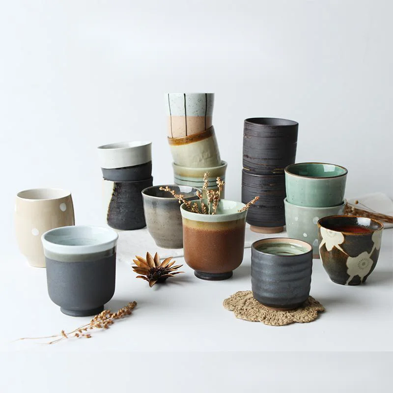 

Japanese Style Ceramic Coffee Latte Cup Restaurant Pottery Tea Cup