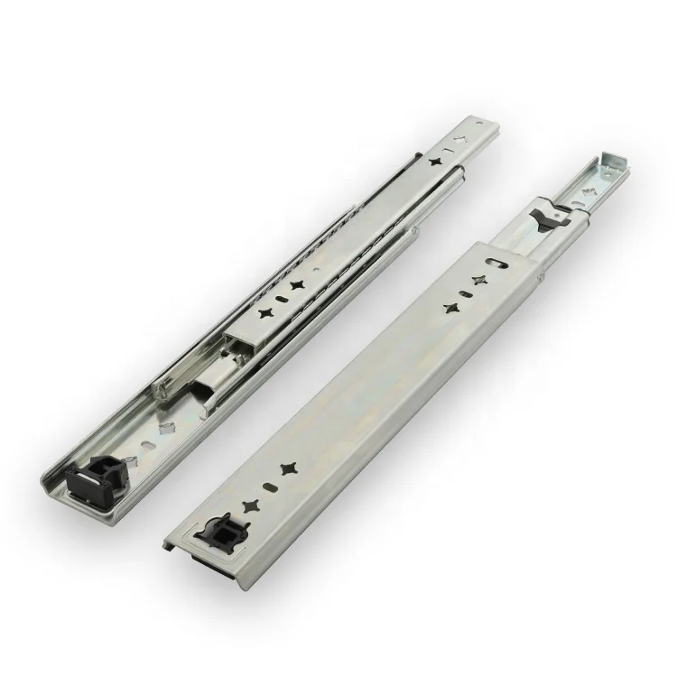 
Runners Ball Bearing Locking Full Extension 100kgs Loaded 3 Fold Rail 1000mm Heavy Duty Drawer Slide 