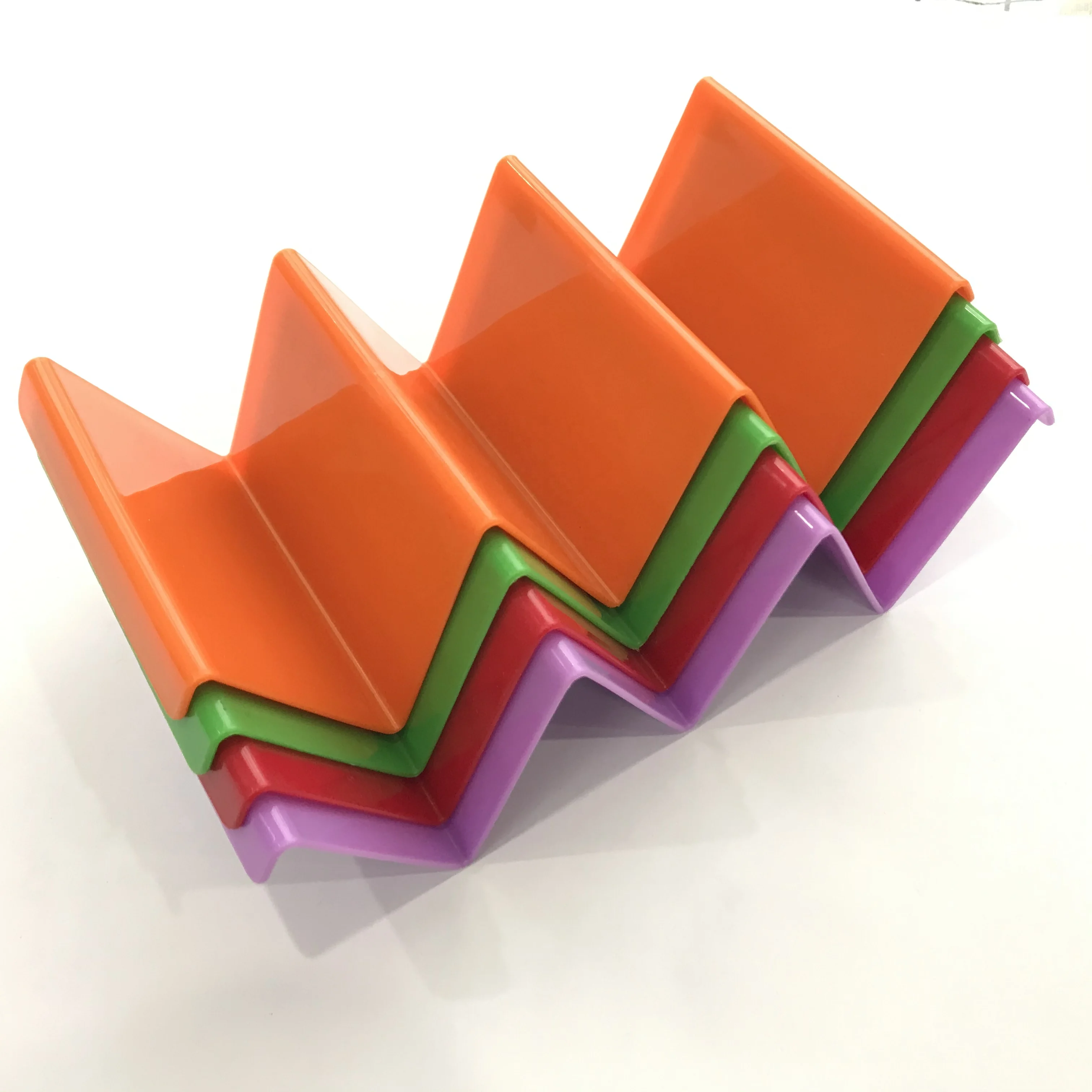 

Wholesale Mexican Food Wave Shape PP Taco Holder, Customized color