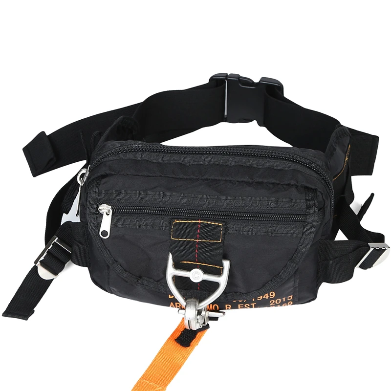 

parachute bag mini tactical bag water resistant ruck sack military duffle bag, Black